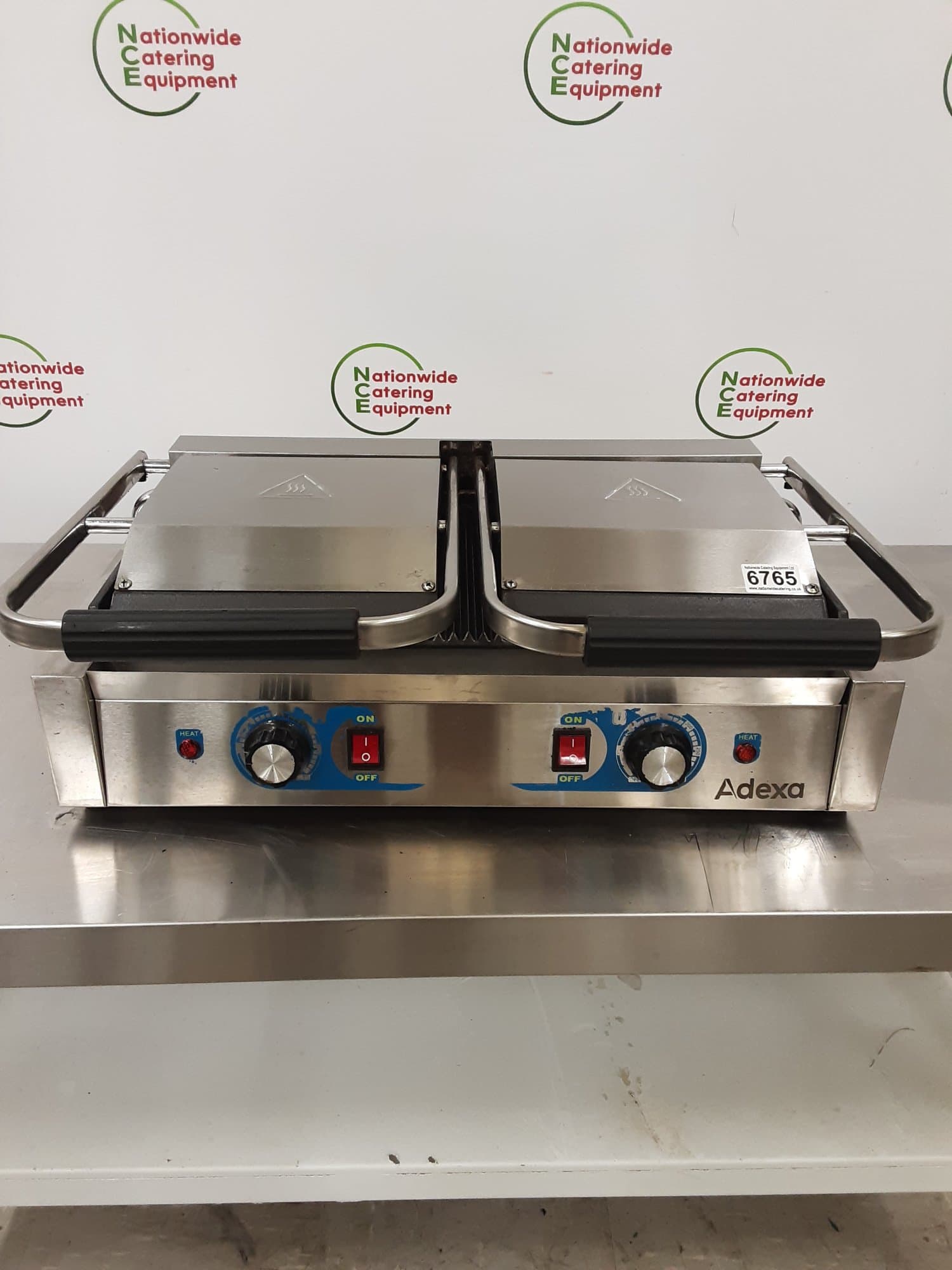 Adexa Double Ribbed Panini Machine, Model- MLP813 — image 1