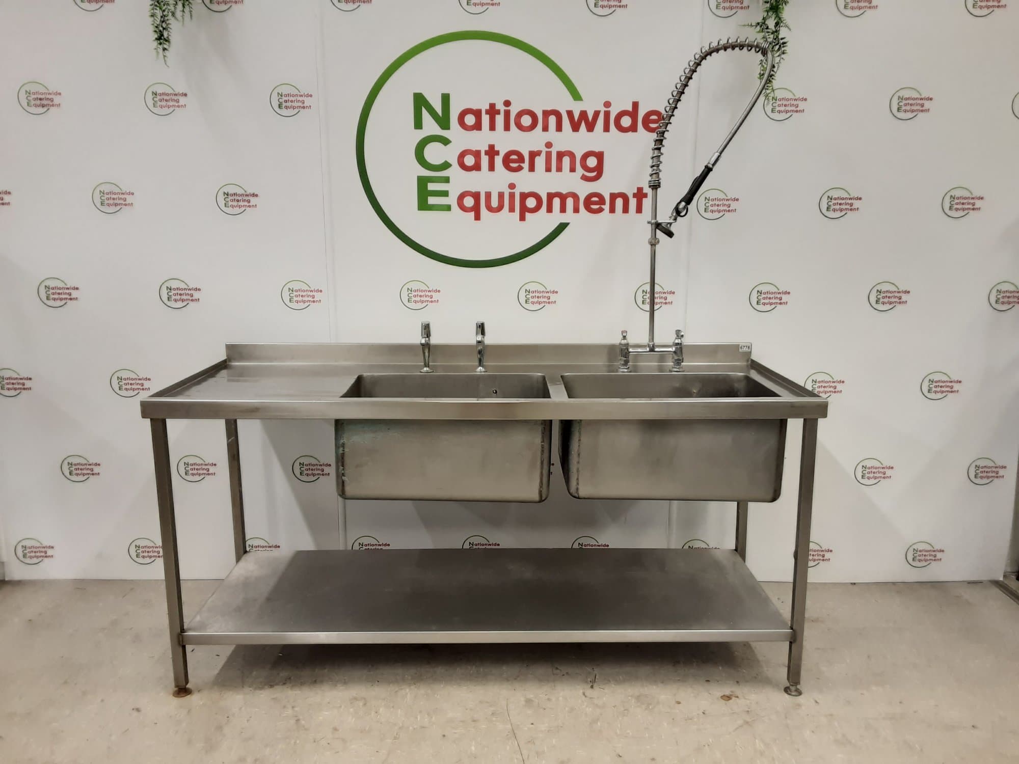 Stainless Steel Double Sink 180x70cm — image 1