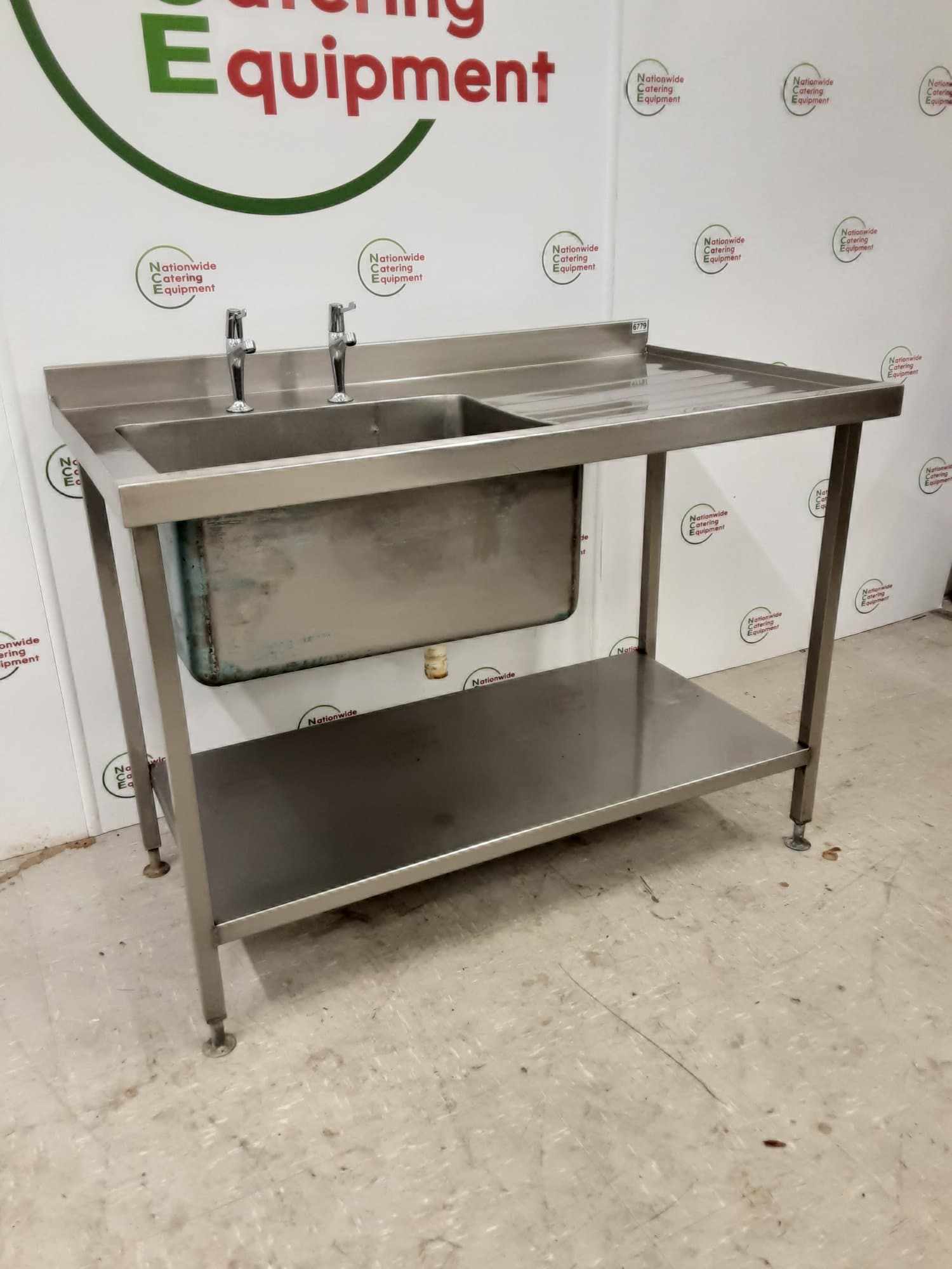 Stainless Steel Single Sink 120x70cm — image 1