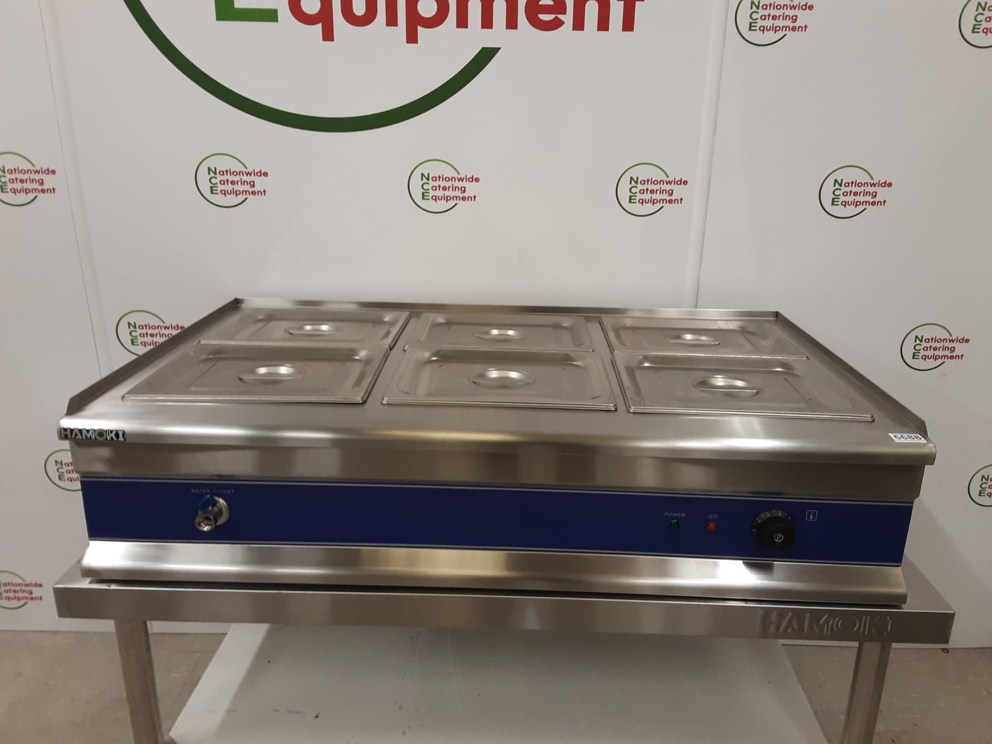 Hamoki Six Pot Wet Tabletop Bain Marie- Model- BM-6T — image 1