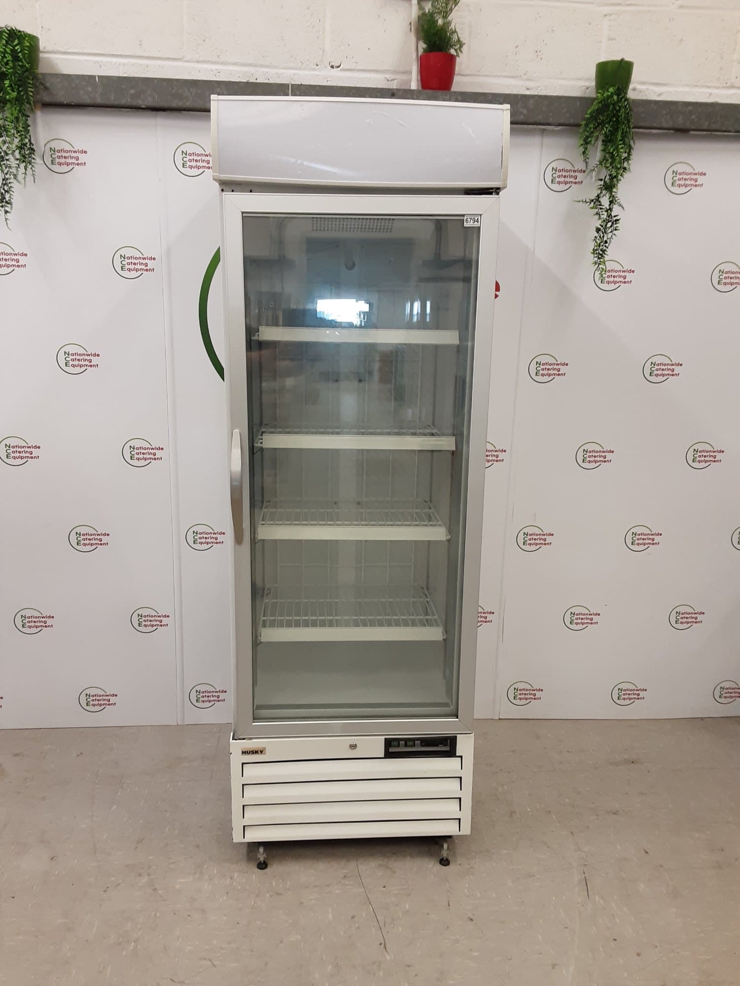 Husky Single Upright Display Freezer With Illuminated Canopy, Model- F5HWC-E-UK-HT — image 1