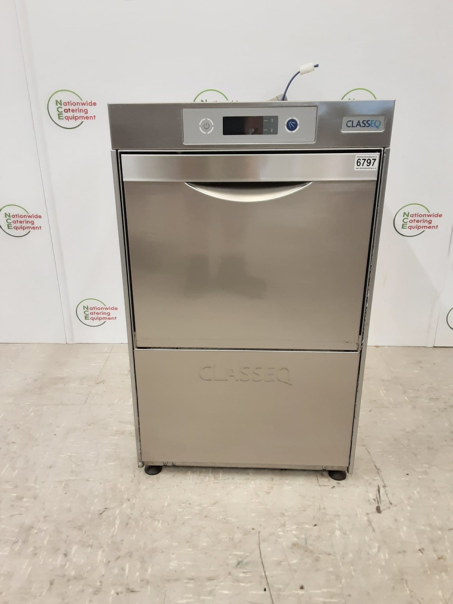 Classeq Undercounter Glasswasher, Drain Pump, Softener, 13amp, Model- G400DUOWS