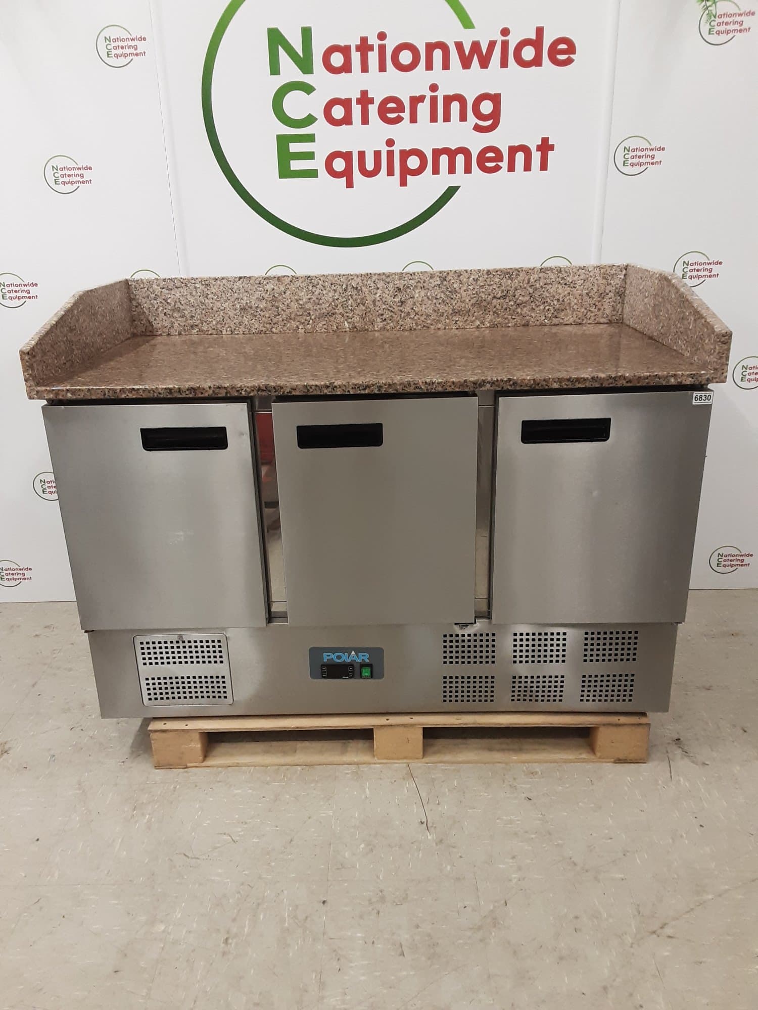Polar G-Series Three Door Pizza Prep Counter Fridge, Model- CN402 — image 1