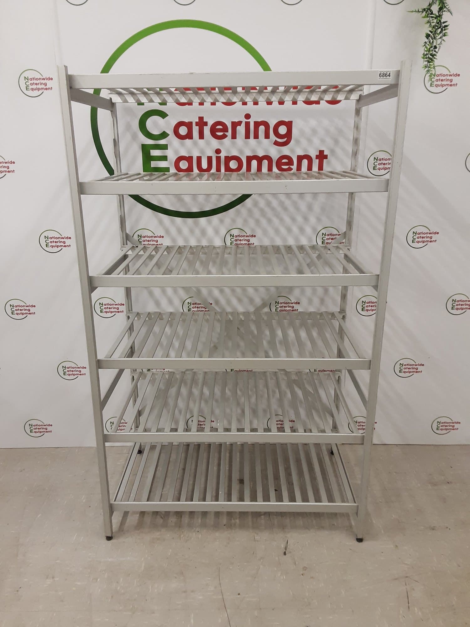 Aluminium Cold Room Six Tier Shelving Unit — image 1