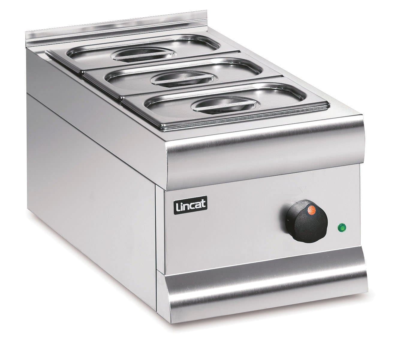 Lincat Silverlink 600 Three Gastronorm Pot Dry Tabletop Bain Marie, Pans Included, Model- BM3A — image 1