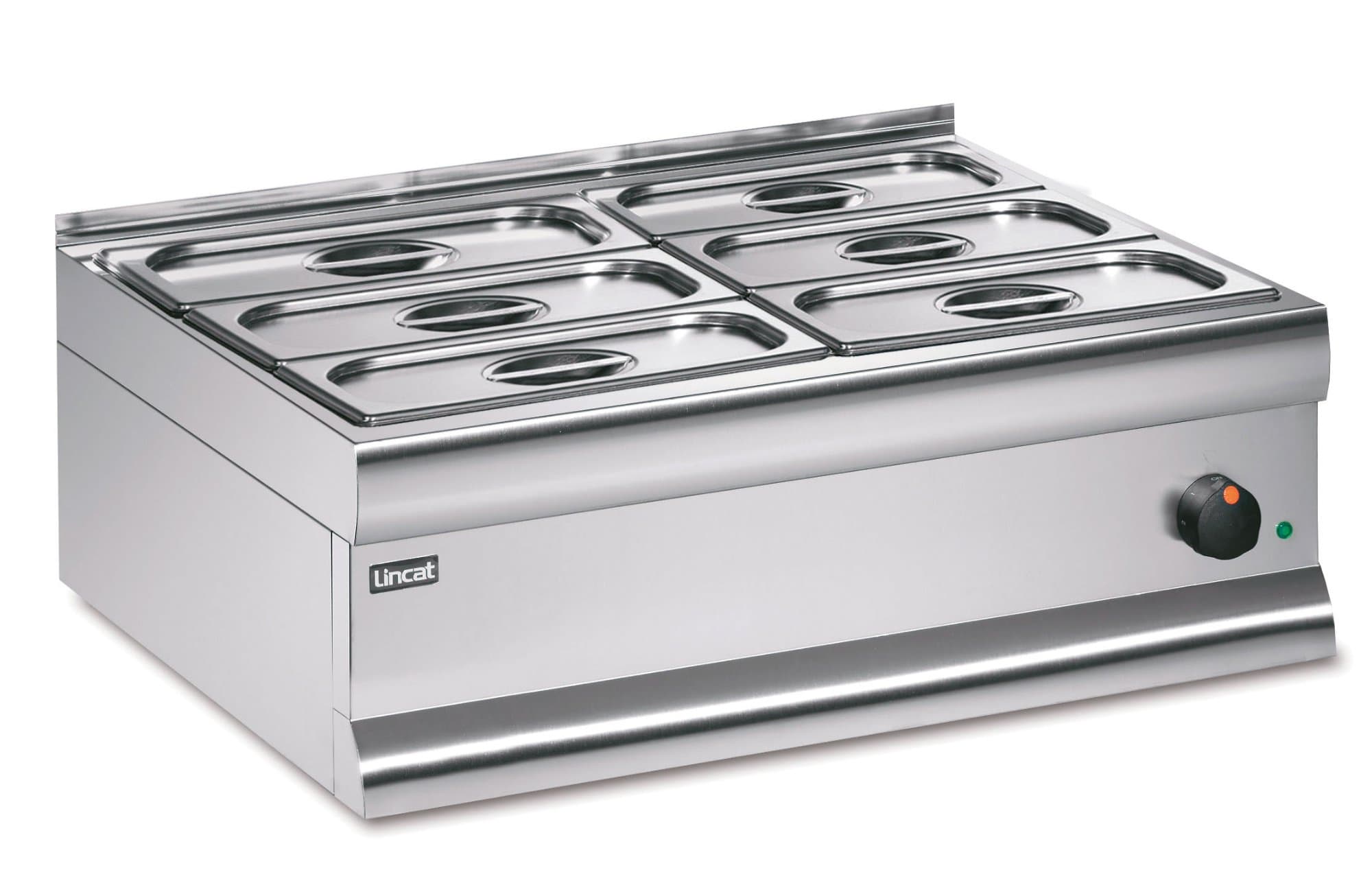 Lincat Silverlink 600 Six Gastronorm Pot Dry Tabletop Bain Marie, 1/3GN Pans Included, Model- BM7XC — image 1