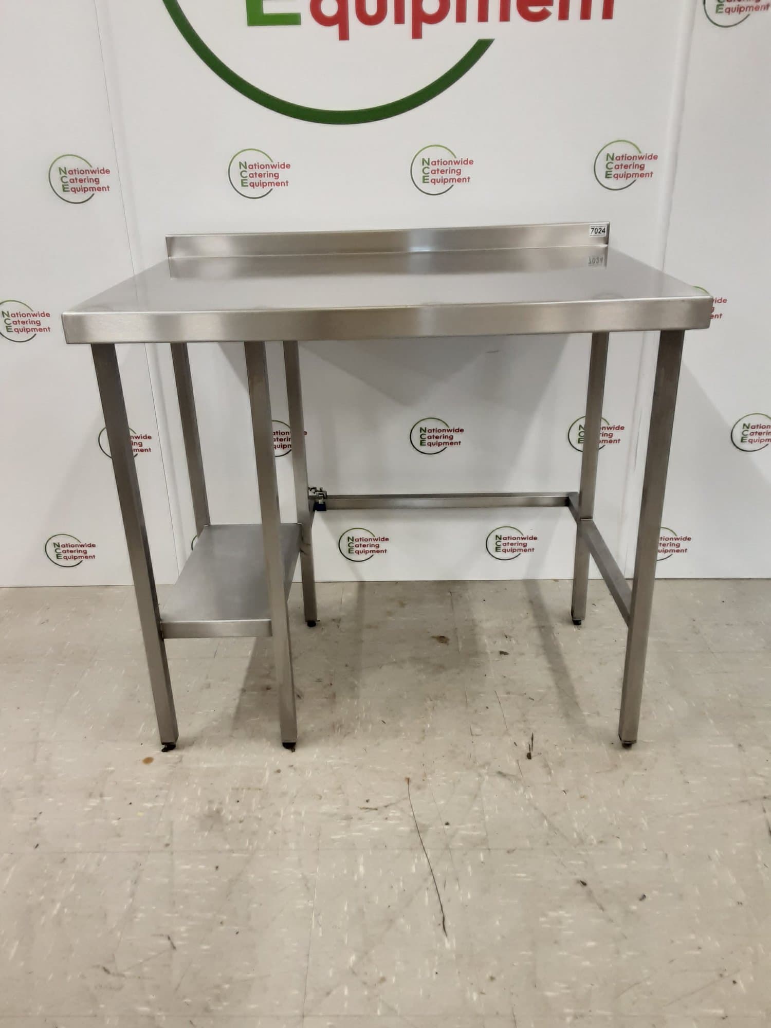 Stainless Steel Table With Appliance Space 100x70cm — image 1