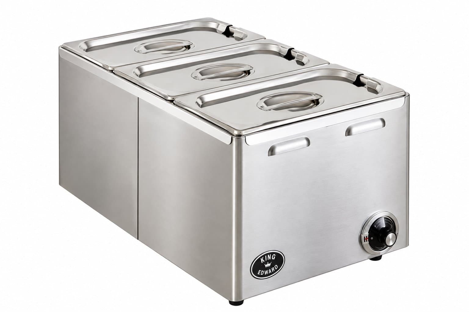 King Edward Classic Bain Marie (Wet & Dry Heat), Stainless Steel, Model- CMB2/SS — image 1