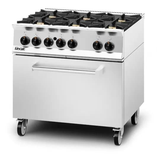 Lincat Opus Six Burner Gas Range With Drop Down Door, Natural Gas, Model- OG8002/N/DD — image 1
