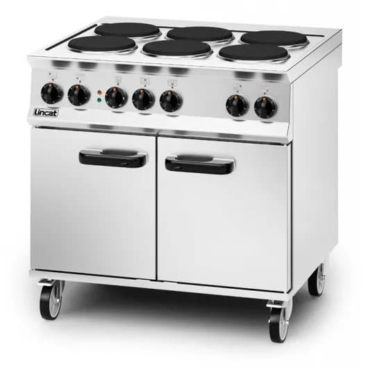 Lincat Opus 800 Electric Six Round Hotplate Stove & Oven, Model- OE8016 — image 1