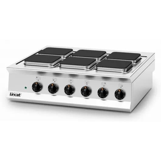 Lincat Opus 800 Six Square Hotplate Electric Boiling Top, Three Phase/15.6kw, Model- OE8011 — image 1