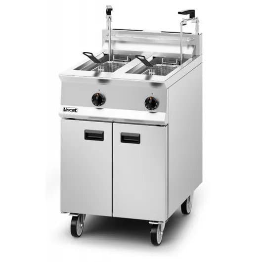 Lincat Opus 800 Pumped Filtration (Separate Filtration Per Tank) Twin Tank 60cm Width Gas Fryer, Natural, Model- OG8111/OP2/N — image 1