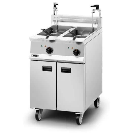 Lincat Opus 800 Pumped Filtration (Separate Filtration Per Tank) Twin Tank 60cm Width Three Phase Electric Fryer, Model- OE8113/OP2 — image 1