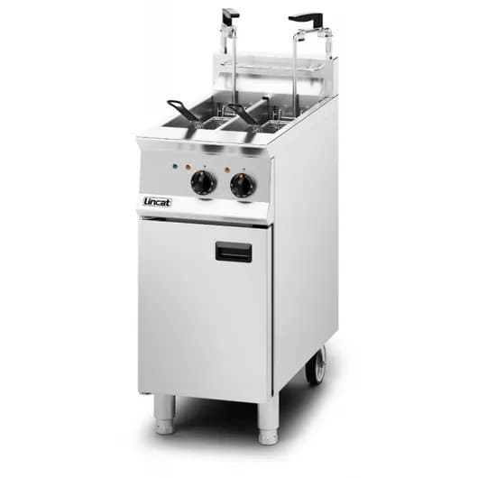 Lincat Opus 800 Pumped Filtration (Separate Filtration Per Tank) Twin Tank 40cm Width Three Phase Electric Fryer, Model- OE8105/OP2 — image 1