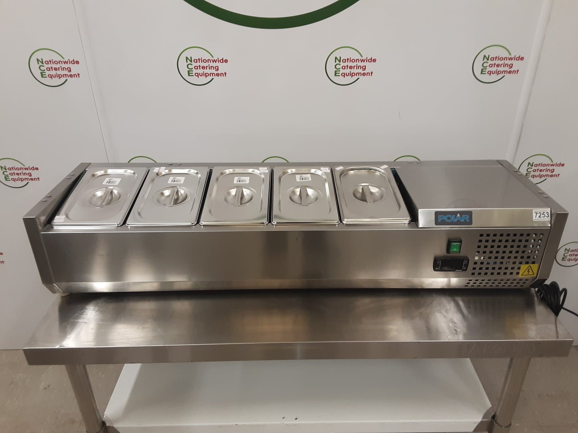 Polar G-Series 120cm Tabletop Toppings Fridge, Model- G608 — image 1