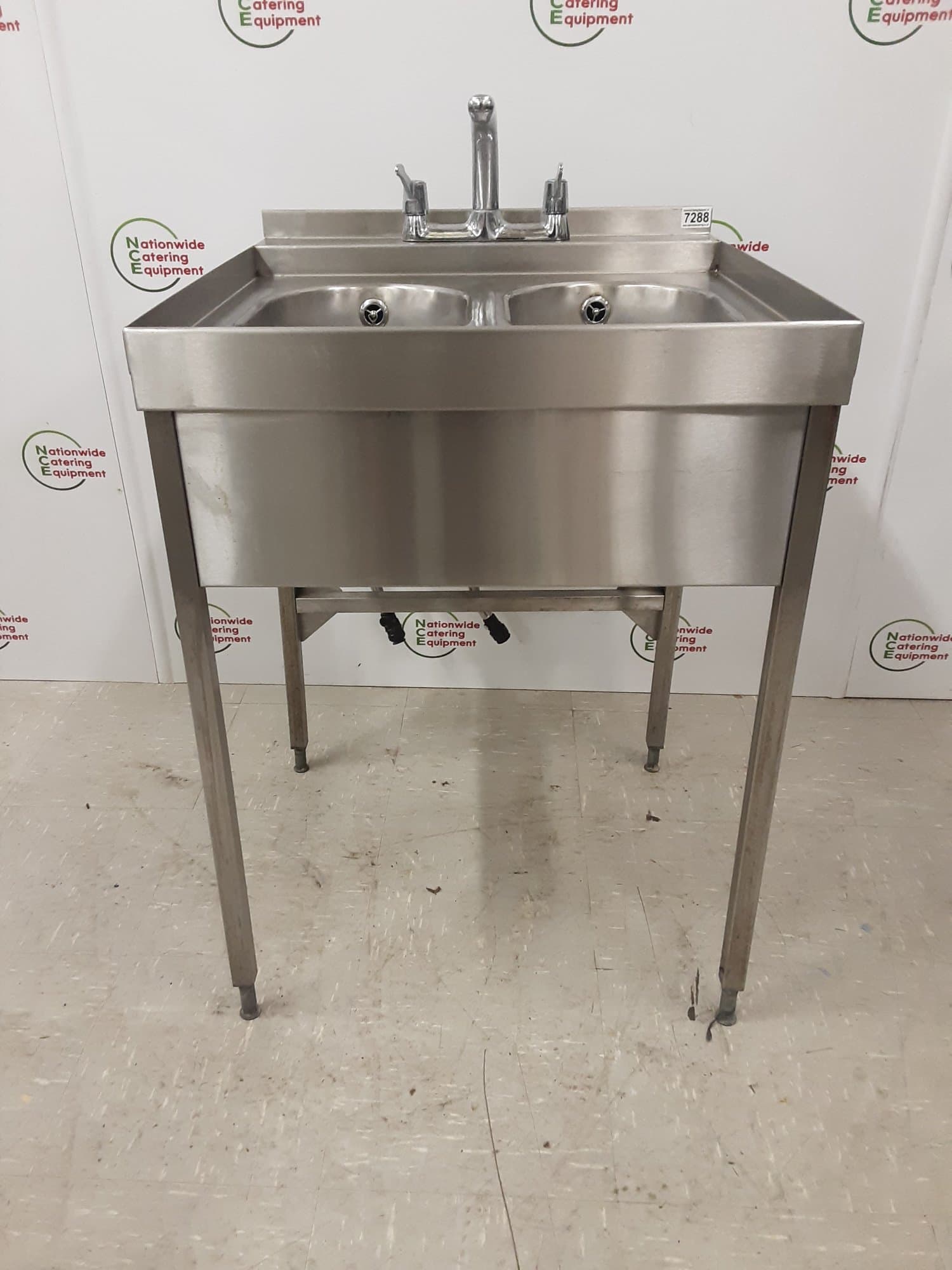 Stainless Steel Double Sink 60x63cm — image 1