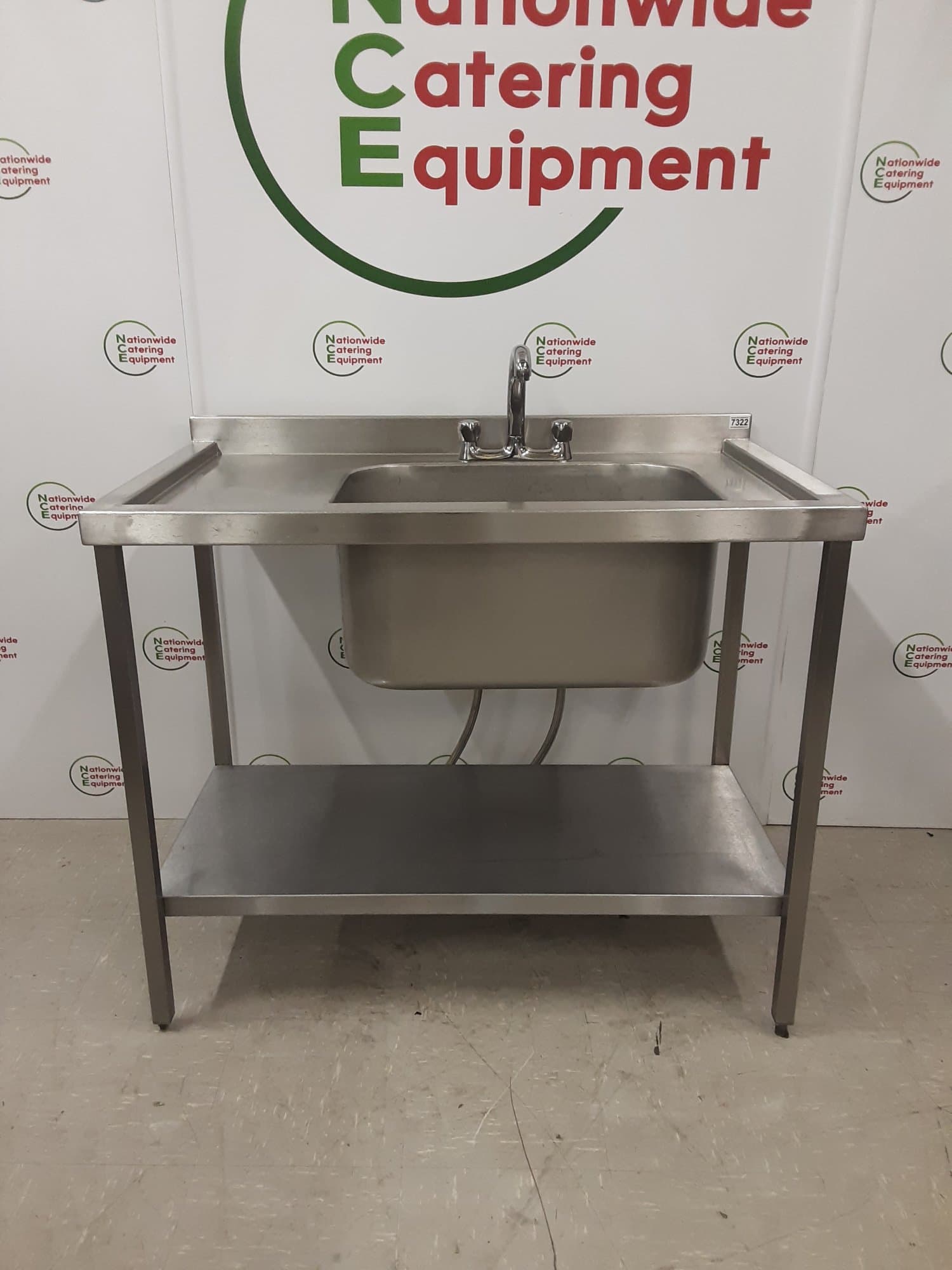 Stainless Steel Single Sink 110x65cm — image 1