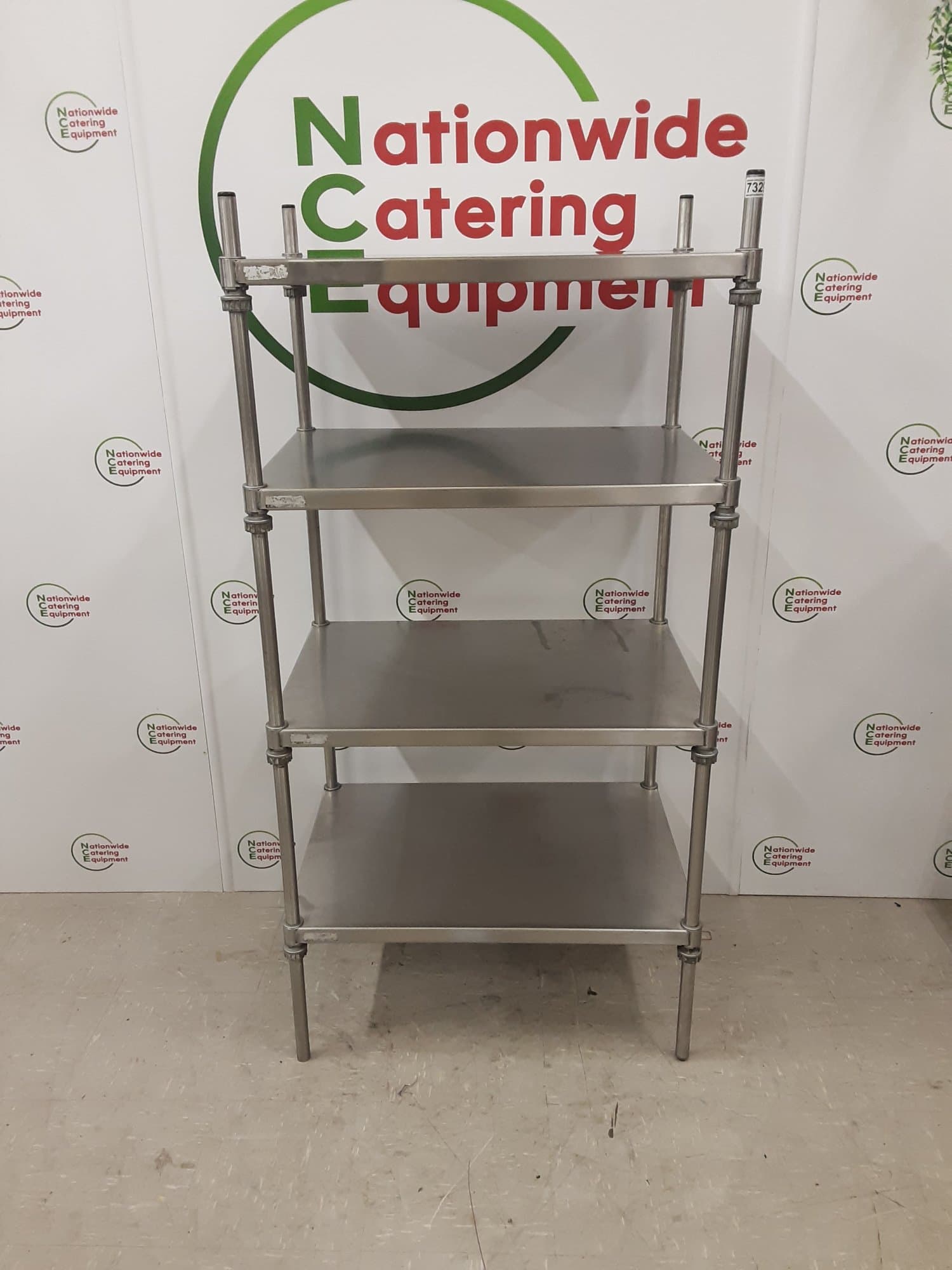 Stainless Steel Craven Four Tier Shelving Unit 76x53cm — image 1