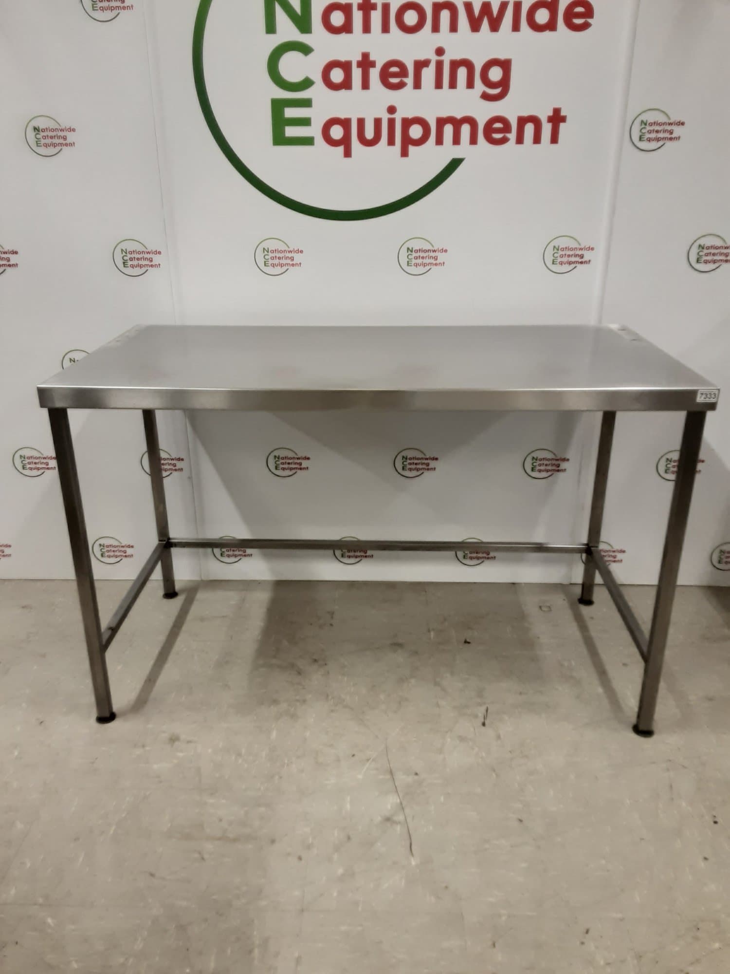 Stainless Steel Table With Appliance Space Beneath 140x70cm — image 1