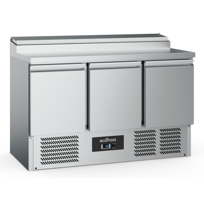 Ecofrost Three Door Counter Fridge With Toppings Opening, 137cm. Model- 7950.5060. Delivery Included — image 1