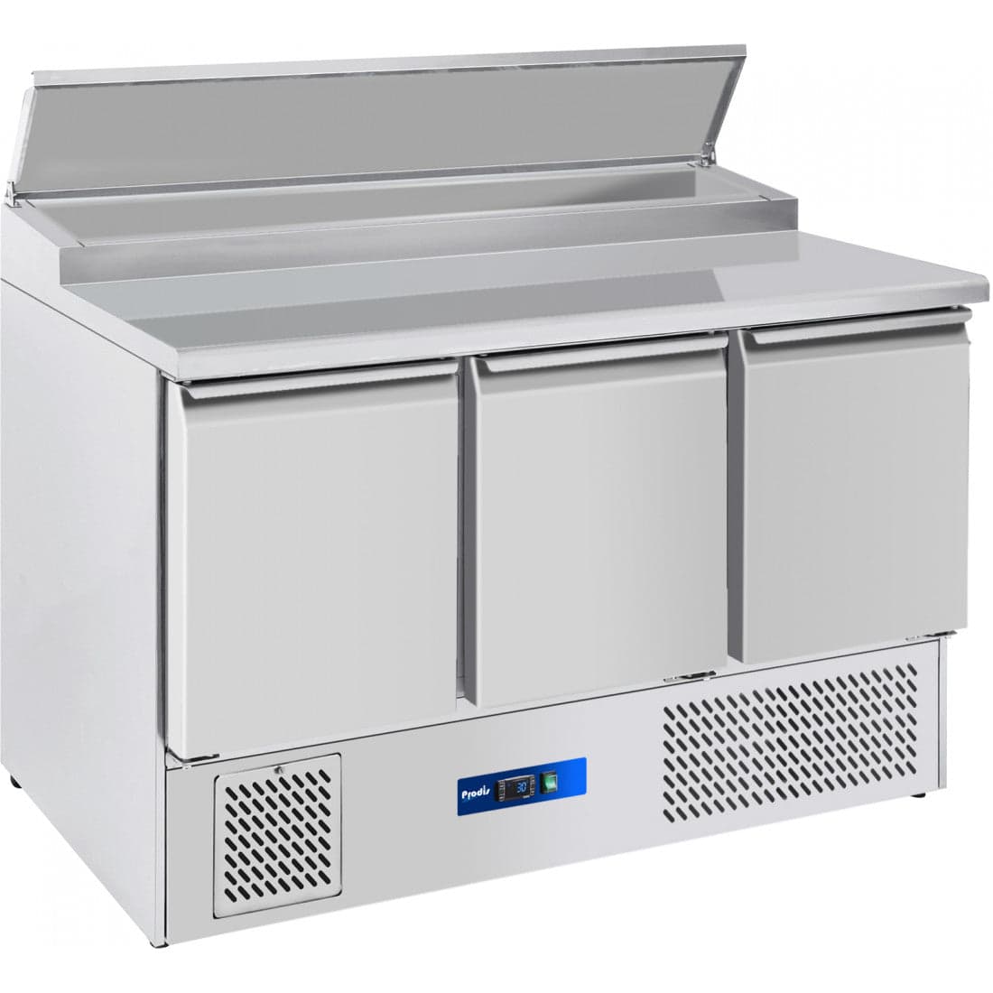 Prodis Three Door Compact Counter Fridge With Toppings Opening,Model- EC-3PREP-LE. Delivery Included — image 1