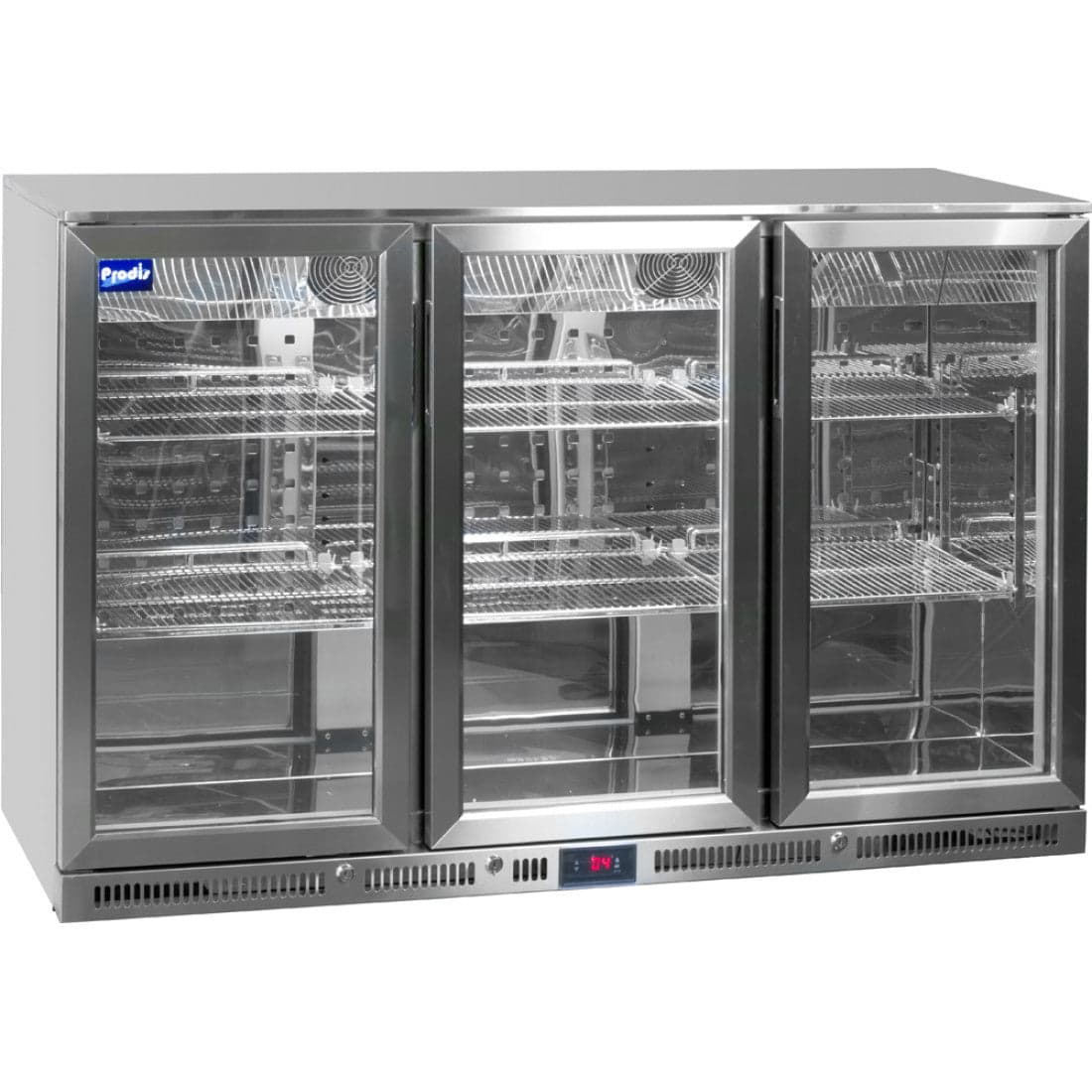 Prodis Stainless Steel Triple Hinged Door Bottle Cooler, Model- NT3ST. Delivery Available — image 1