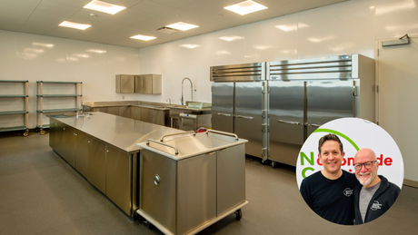 Commercial fridge and freezer units in a stainless steel catering kitchen, Nationwide Catering buying guide.