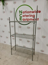 Wire Shelving Unit, CLERANCE, 90cm Width, 3 Tiers (2268)