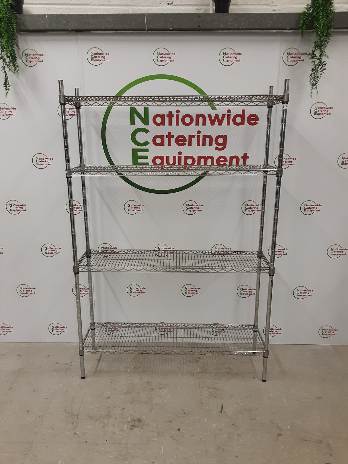 Four Tier Wire Shelving Unit (NCE4876)