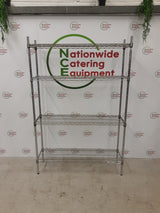 Four Tier Wire Shelving Unit (NCE4876)