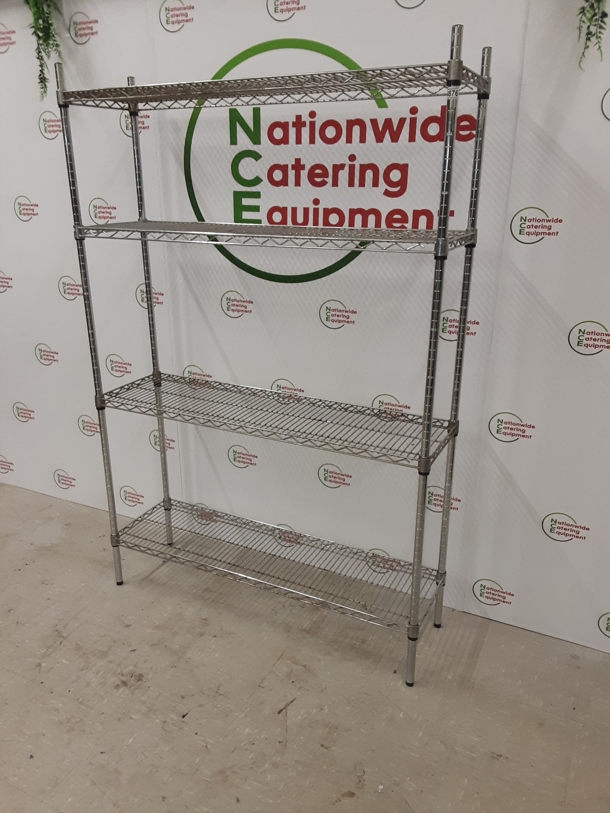 Four Tier Wire Shelving Unit (NCE4876)