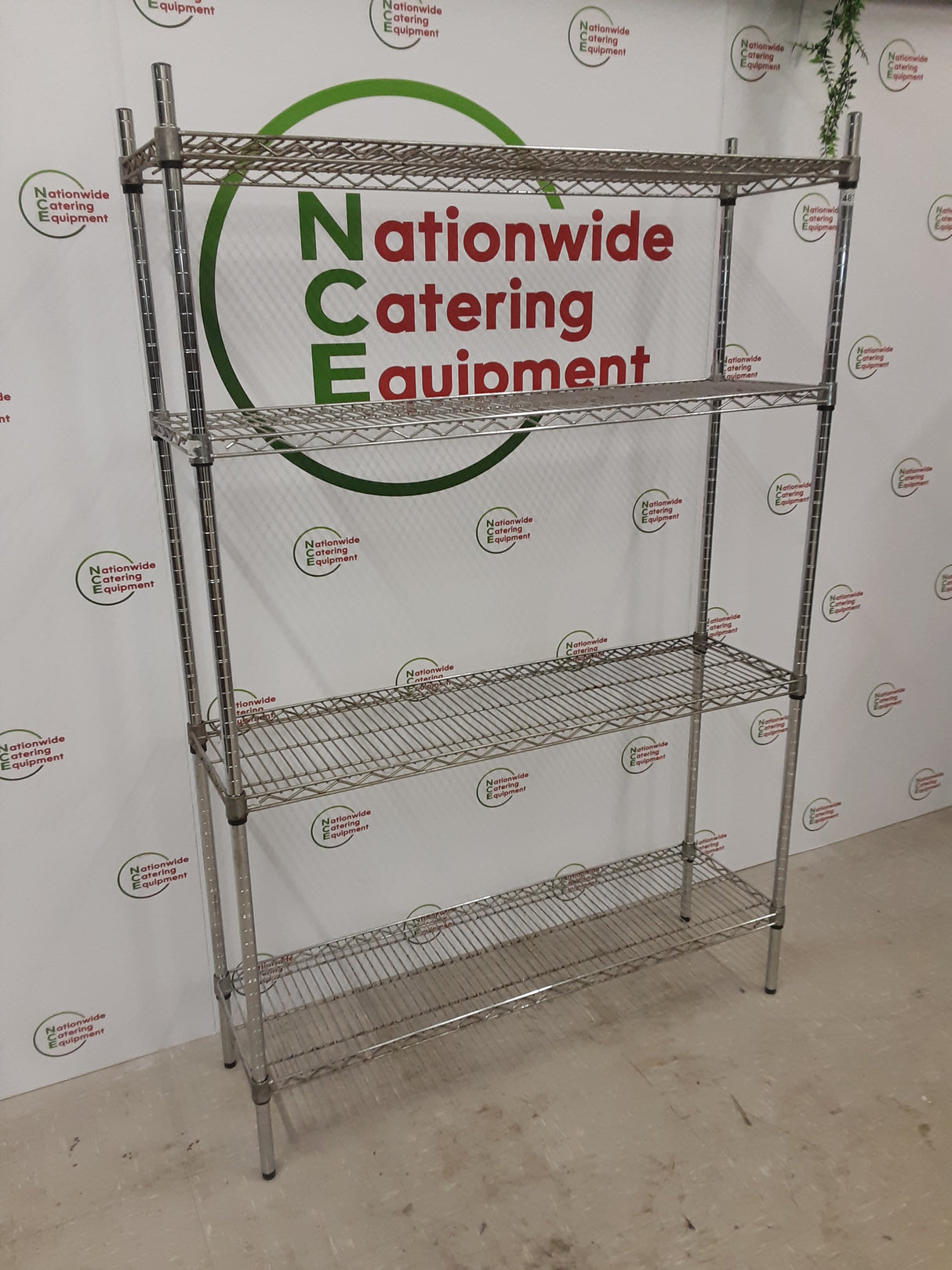 Four Tier Wire Shelving Unit (NCE4876)