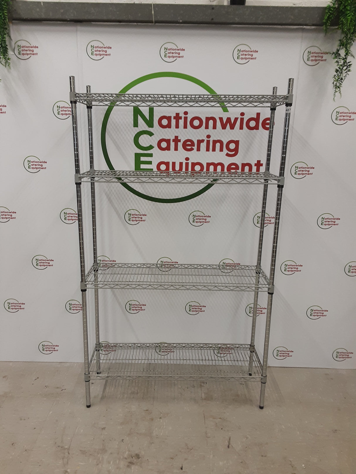 Four tier Wire Shelving Unit (NCE4877)