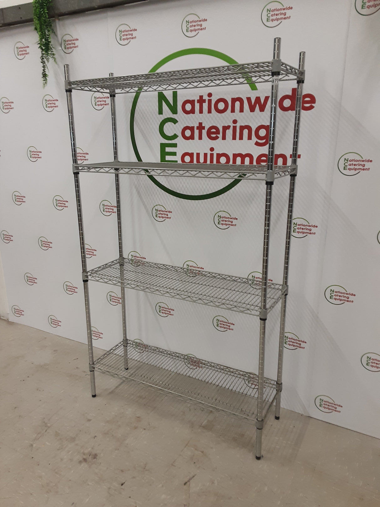 Four tier Wire Shelving Unit (NCE4877)