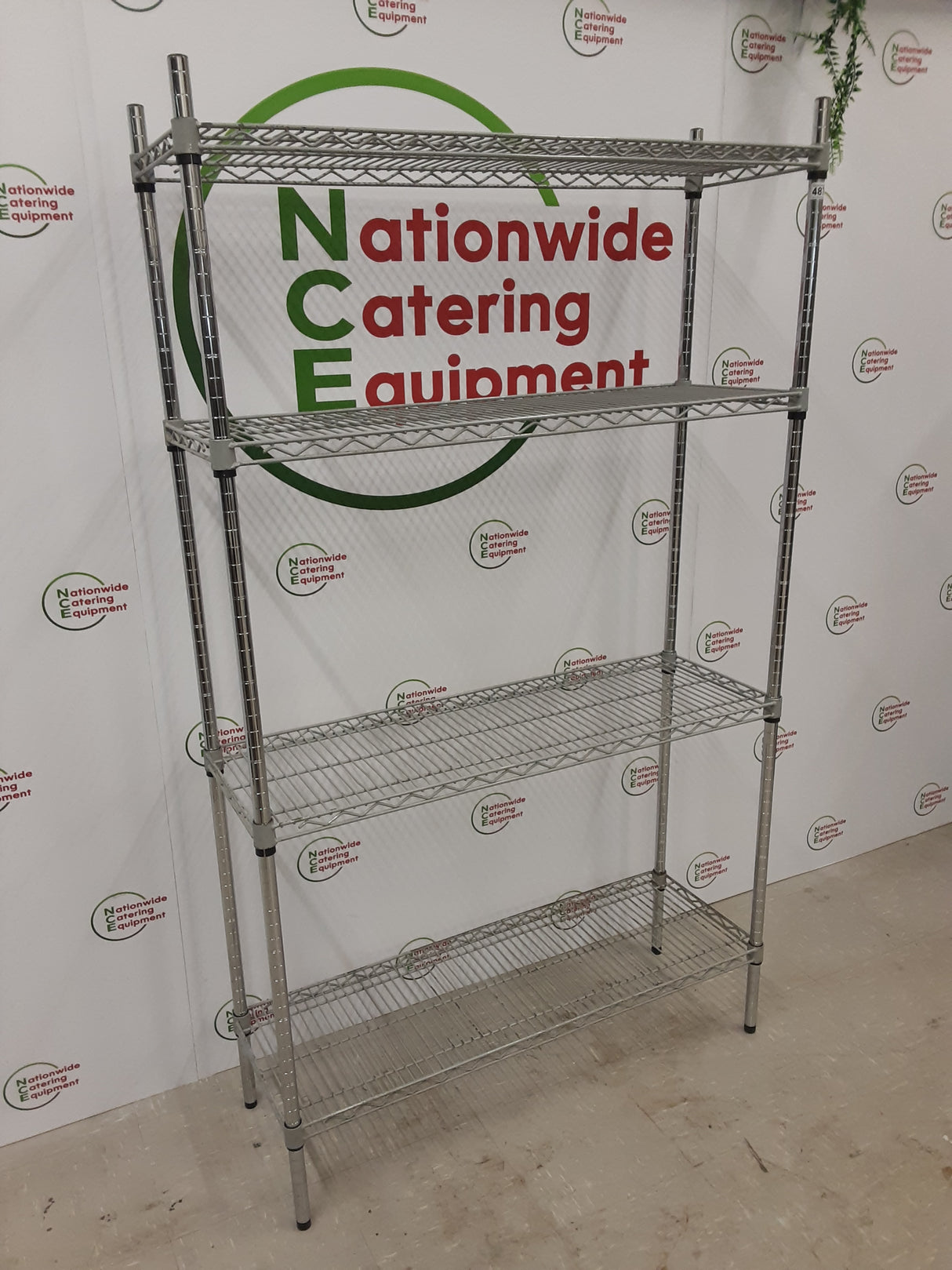 Four tier Wire Shelving Unit (NCE4877)