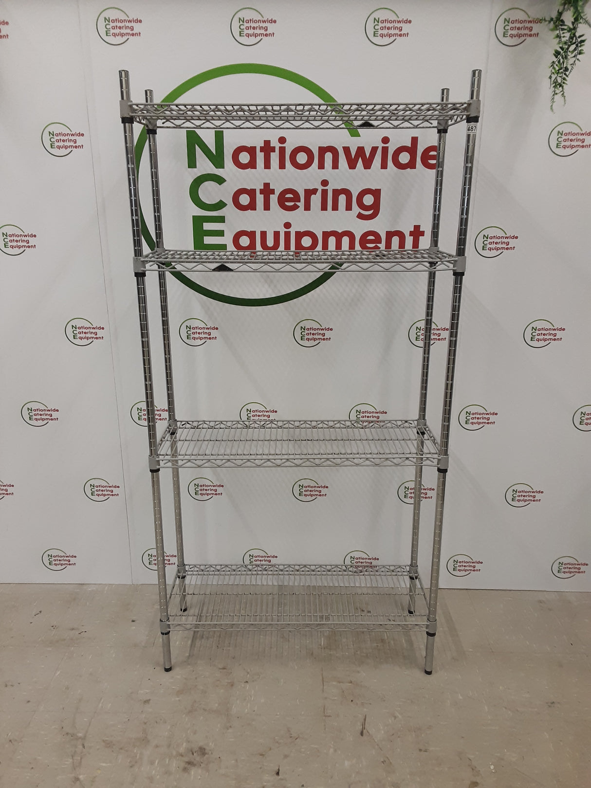 Four Tier Wire Shelving Unit (NCE4878)