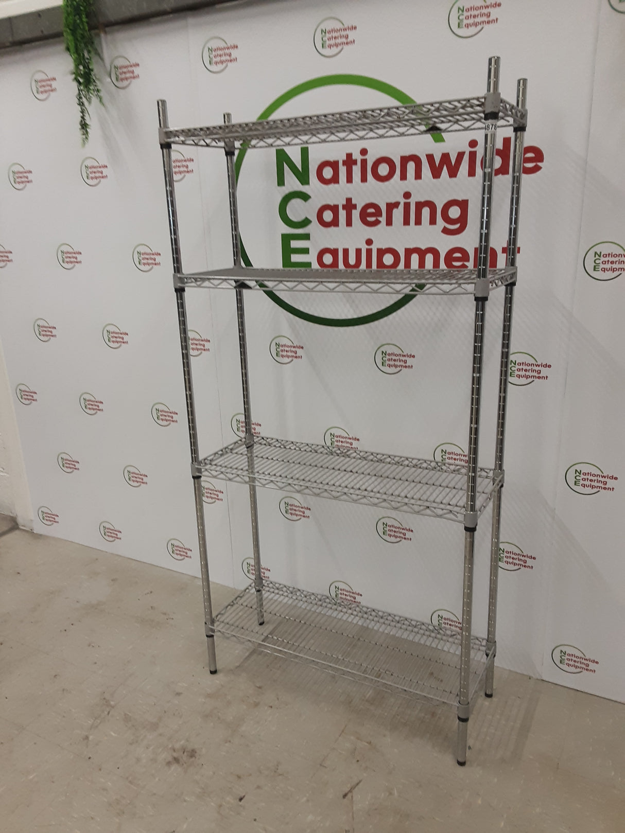 Four Tier Wire Shelving Unit (NCE4878)