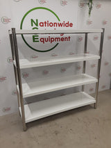 Hamoki Stainless Steel Four Tier Shelving Unit x120cm (NCE4887)