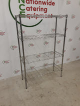 Wire Shelving Unit - Four Tier, 91x36cm (NCE4918)