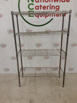 Wire Shelving Unit, CLEARANCE - Four Tier (NCE4922)