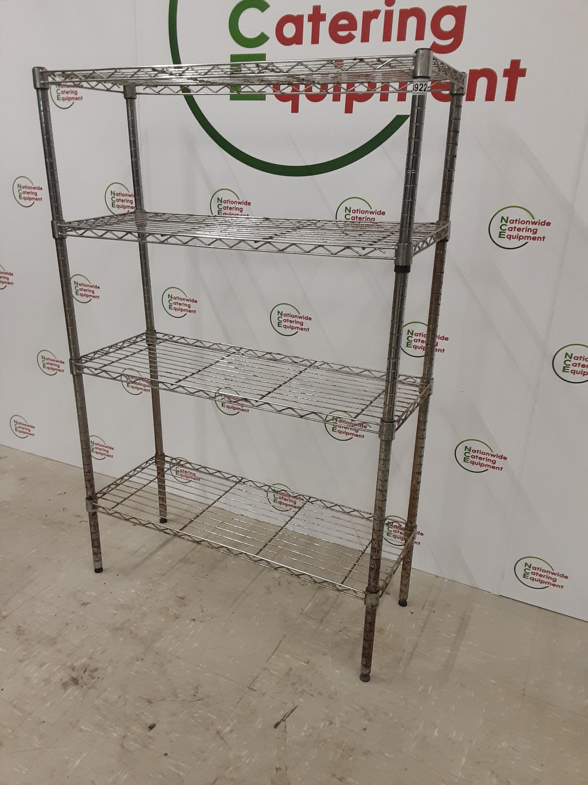 Wire Shelving Unit, CLEARANCE - Four Tier (NCE4922)