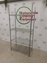 Wire Shelving Unit - Four Tier, 92x46cm (NCE4923)