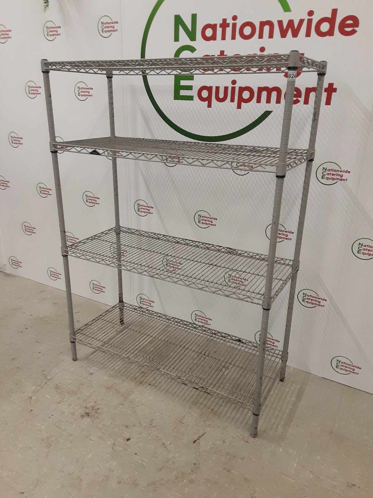 Wire Shelving Unit - Four Tier, 107x46cm (NCE4924)