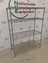 Wire Shelving Unit - Four Tier, 107x46cm (NCE4924)