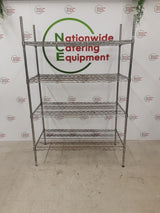 Wire Shelving Unit - CLEARANCE Four Tier, 120x60cm  (NCE4925)