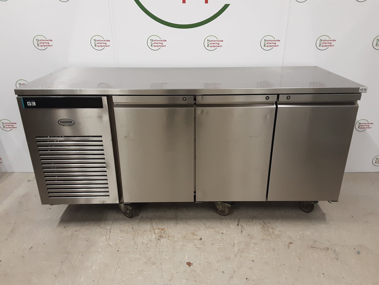 Foster G3 Flat Three Door Counter Fridge, 182cm (NCE4836)