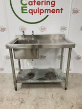 Stainless Steel Single Sink 100x60cm (NCE4984)