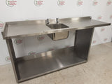 Stainless Steel Single Back Bar Sink (NCE5064)