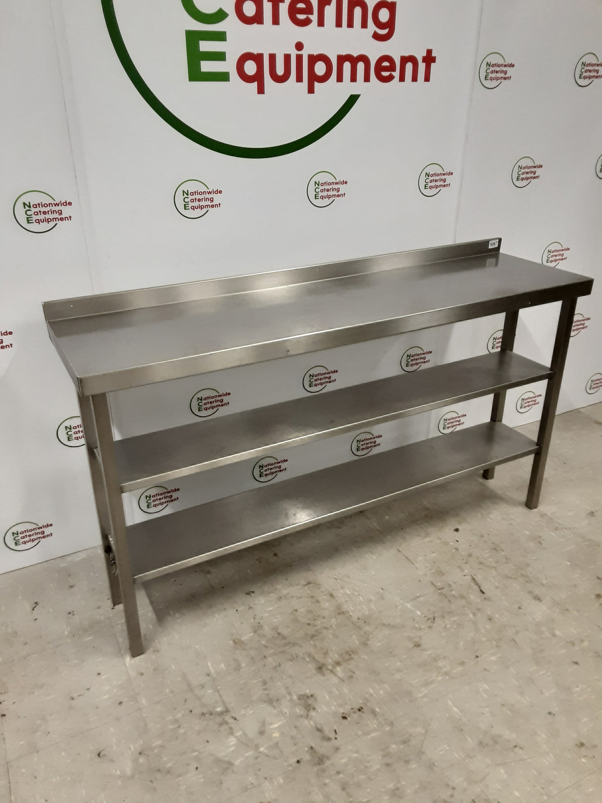 Stainless Steel Slim Table With Shelving (NCE5067)