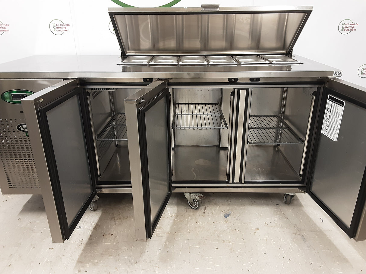 Foster Three Door Counter Fridge With Toppings Opening, 186cm (NCE5066)